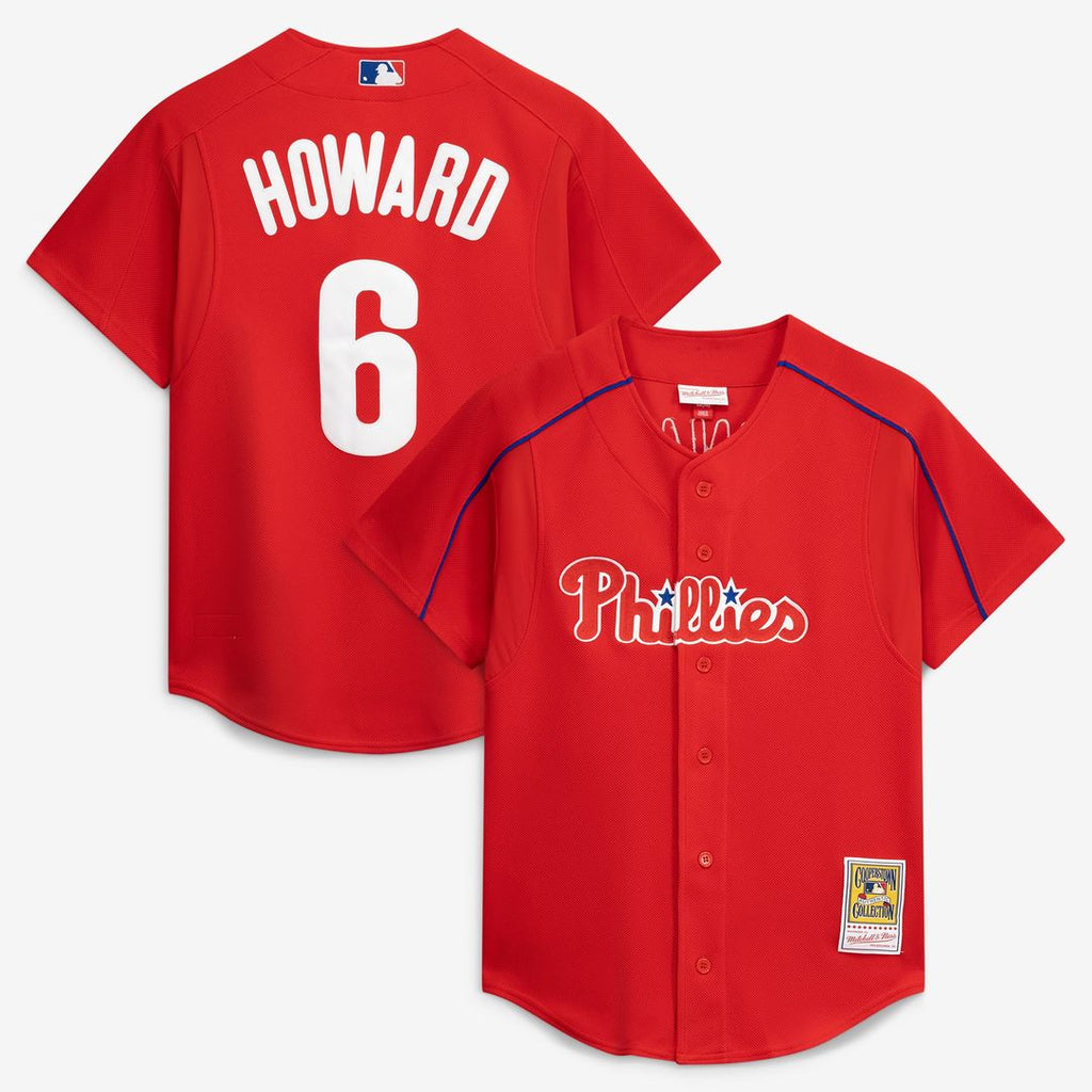 Philadelphia Phillies Mitchell & Ness Red MLB baseball jersey