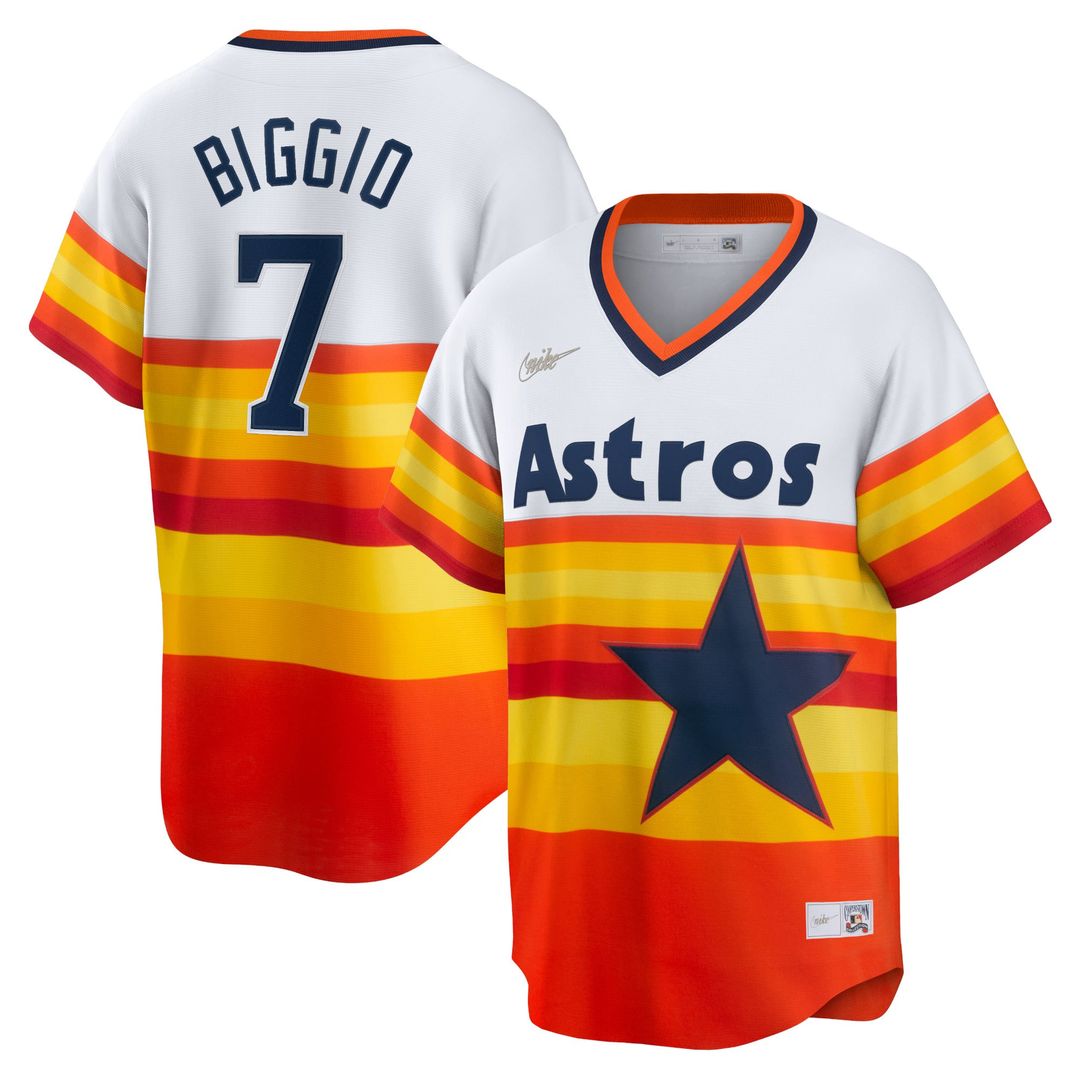Houston Astros Nike White Replica MLB baseball jersey
