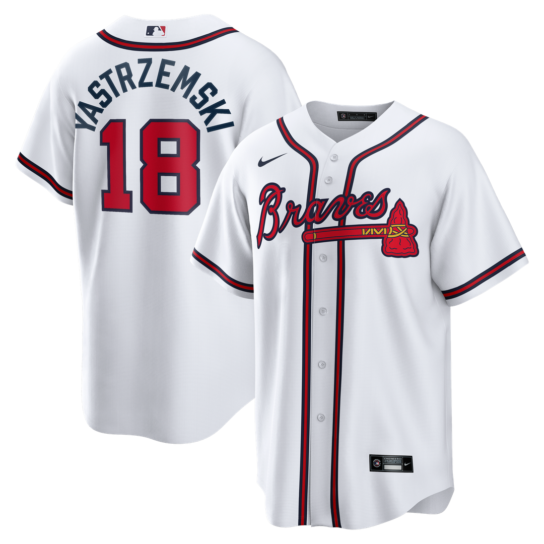 Atlanta Braves Nike White Replica MLB baseball jersey