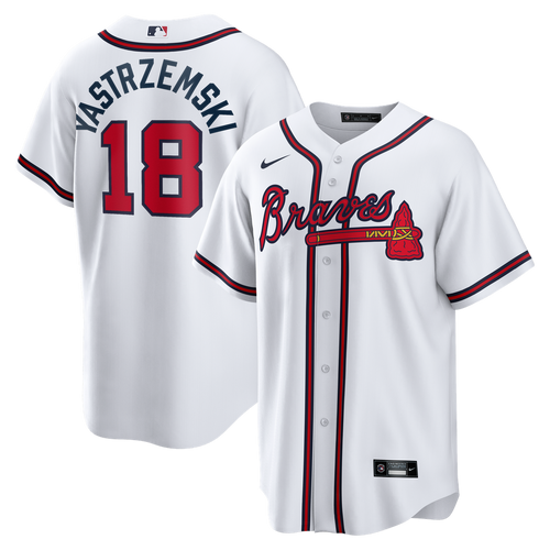 Atlanta Braves Nike White Replica MLB baseball jersey