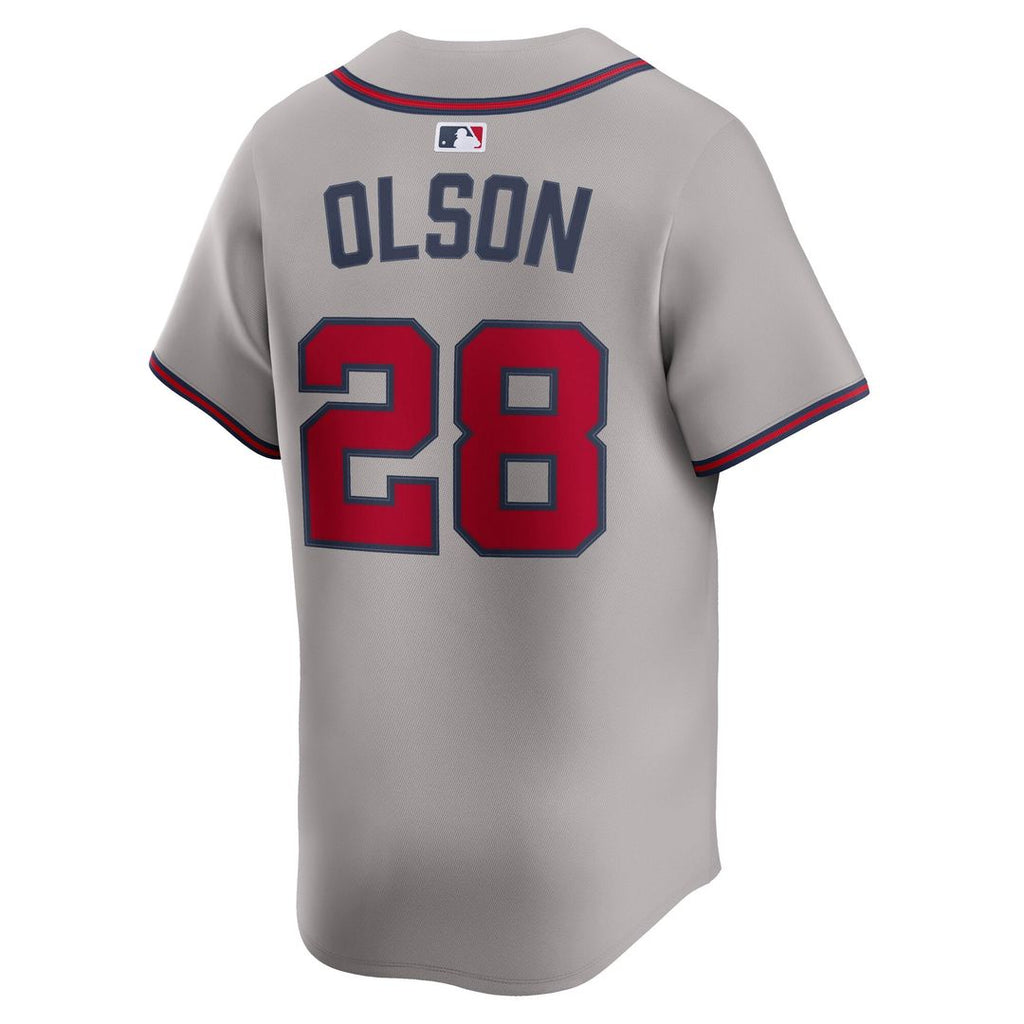 Atlanta Braves Nike Jersey Gray