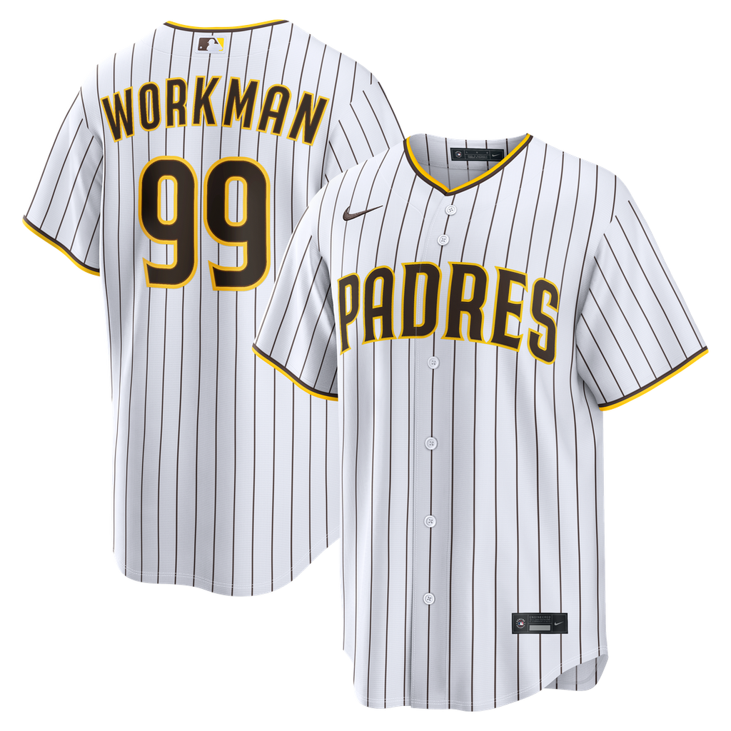 San Diego Padres Nike White Replica MLB baseball jersey