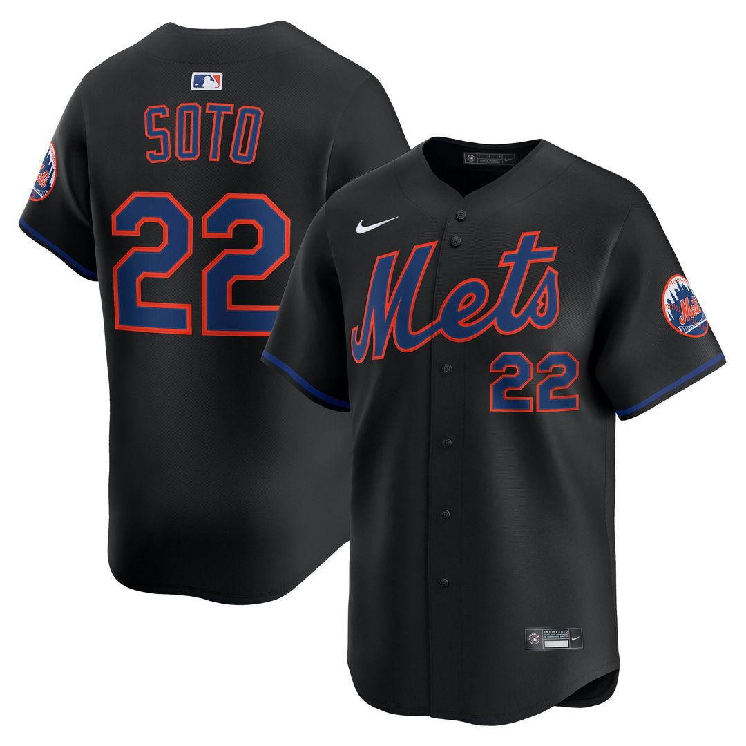 New York Mets Nike Authentic Jersey Black