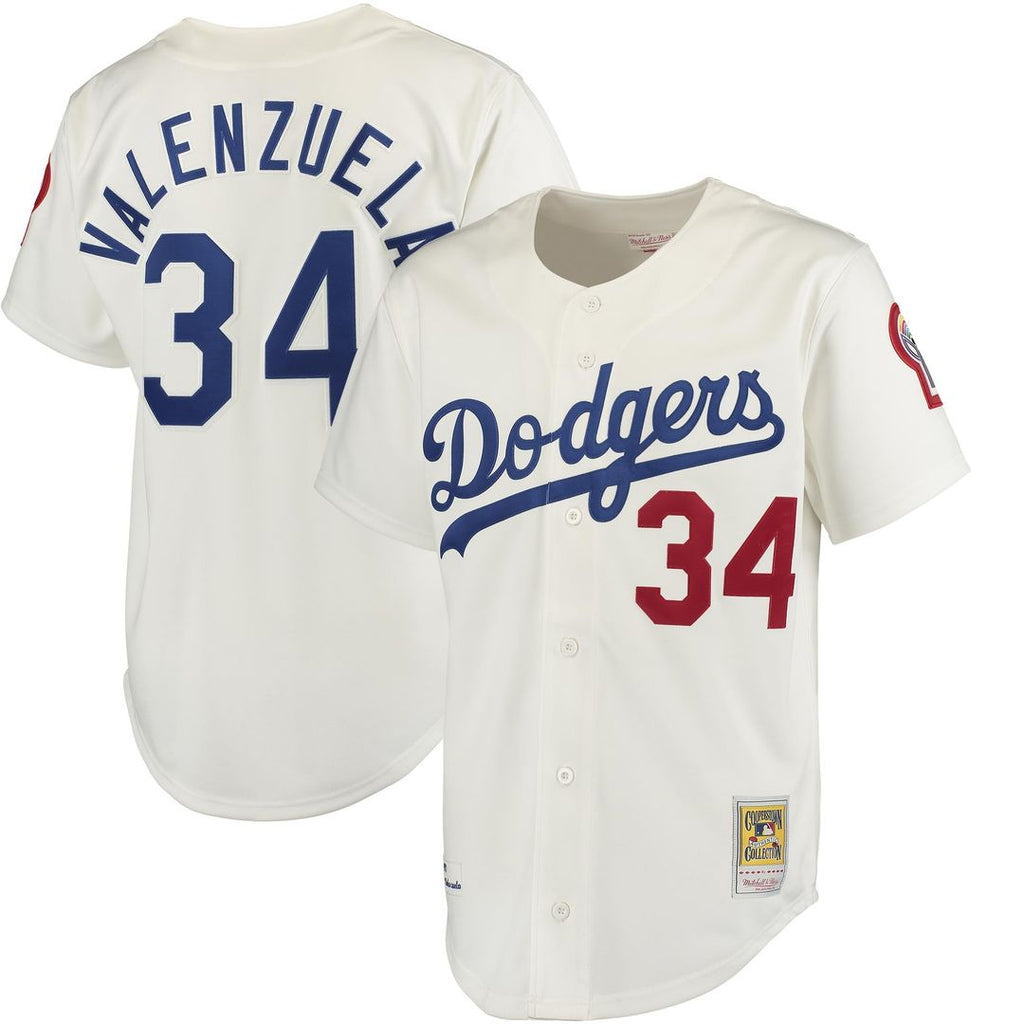 Los Angeles Dodgers Mitchell & Ness Gray Authentic MLB baseball jersey