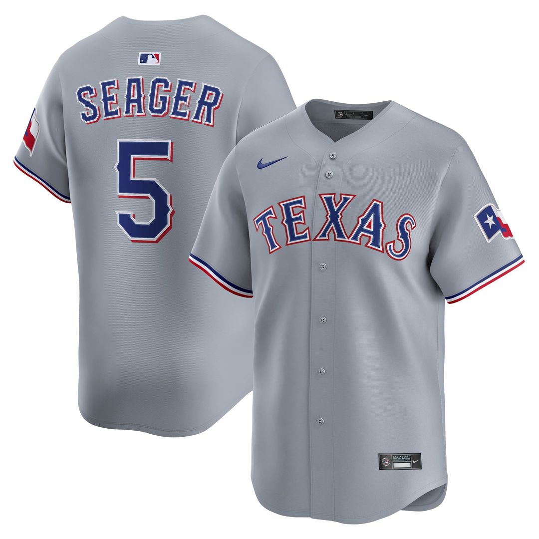 Texas Rangers Nike Authentic Jersey Gray