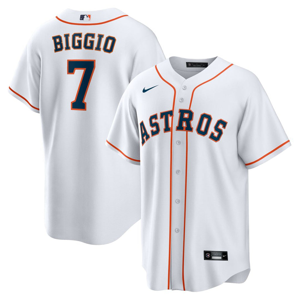 Houston Astros Nike White Replica MLB baseball jersey