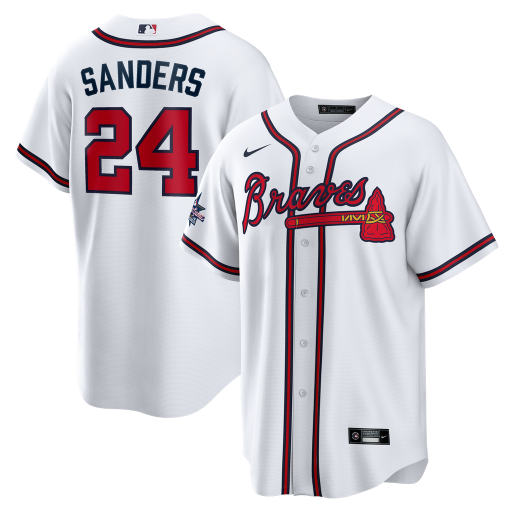 Atlanta Braves Nike White Replica MLB baseball jersey