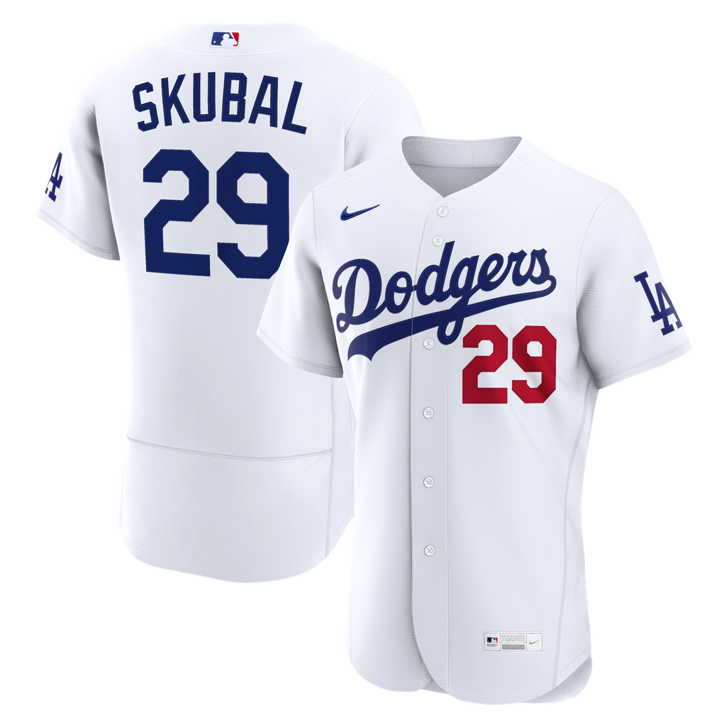 Los Angeles Dodgers Nike White Replica MLB baseball jersey
