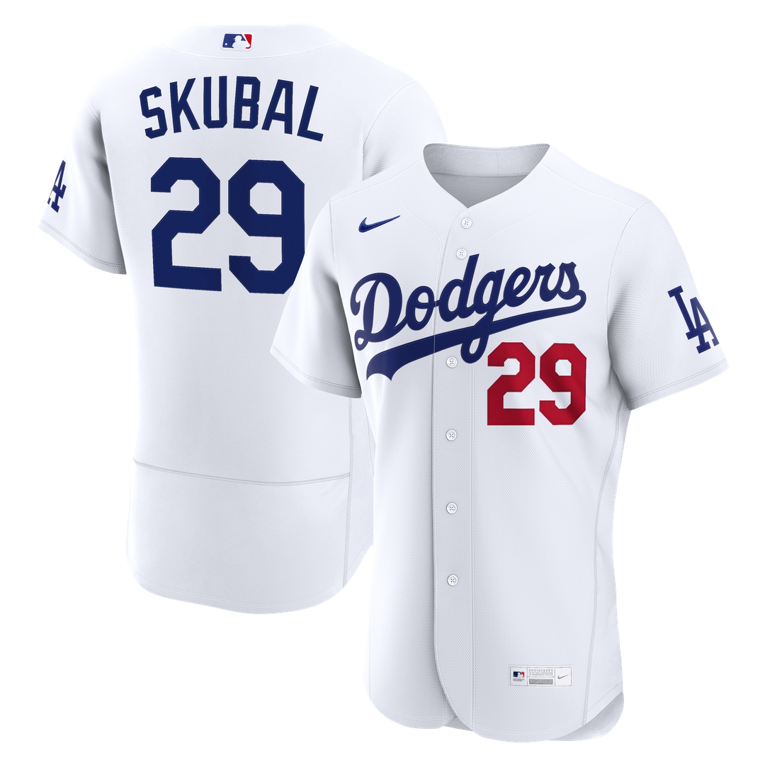Los Angeles Dodgers Nike White Replica MLB baseball jersey