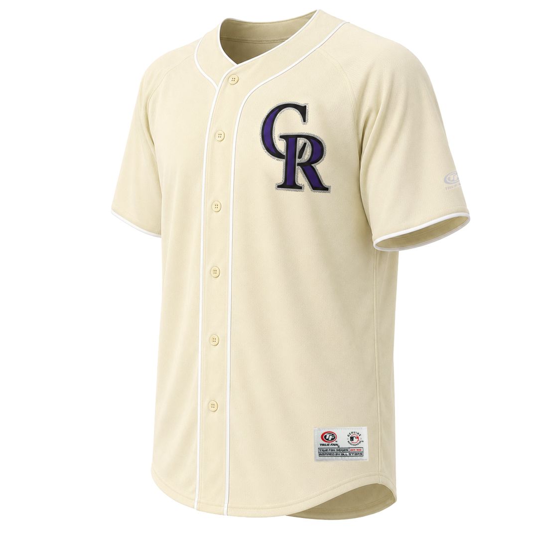Colorado Rockies Stitches Authentic Jersey Cream