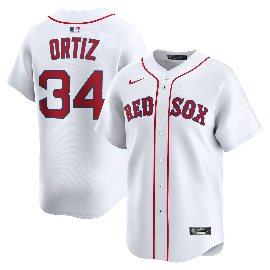 Boston Red Sox Nike White Authentic MLB baseball jersey