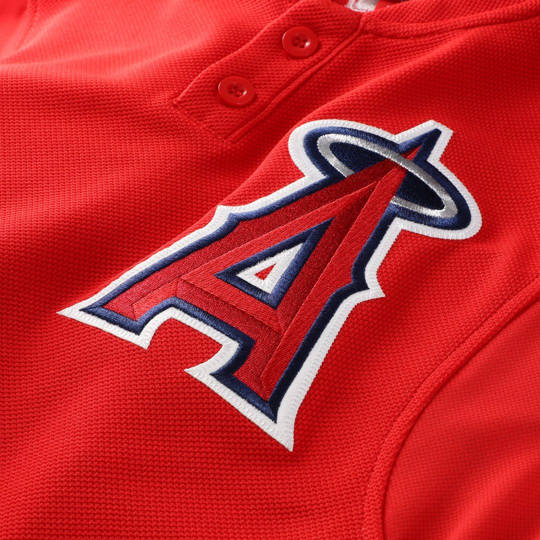 California Angels Mitchell & Ness Authentic Jersey Red