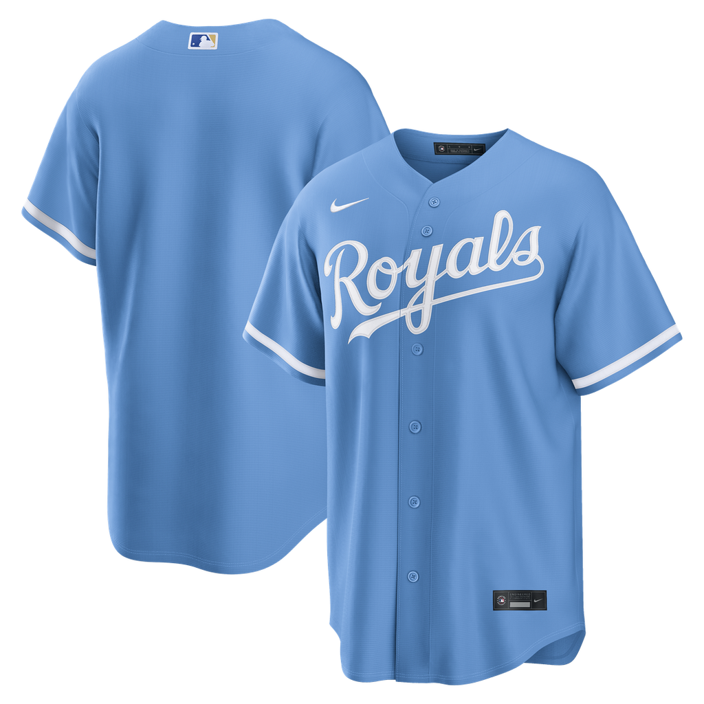 Kansas City Royals Nike Blue Replica MLB baseball jersey