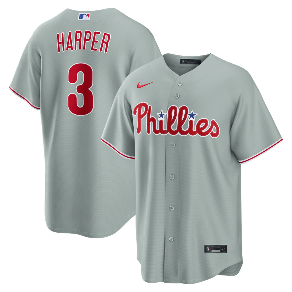 Philadelphia Phillies Nike Replica Jersey Gray