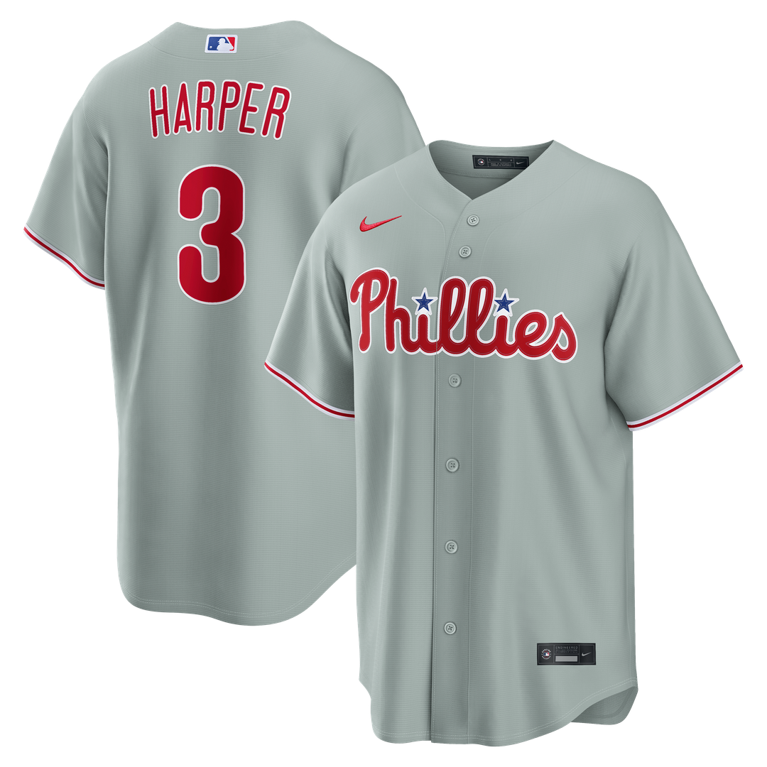 Philadelphia Phillies Nike Replica Jersey Gray
