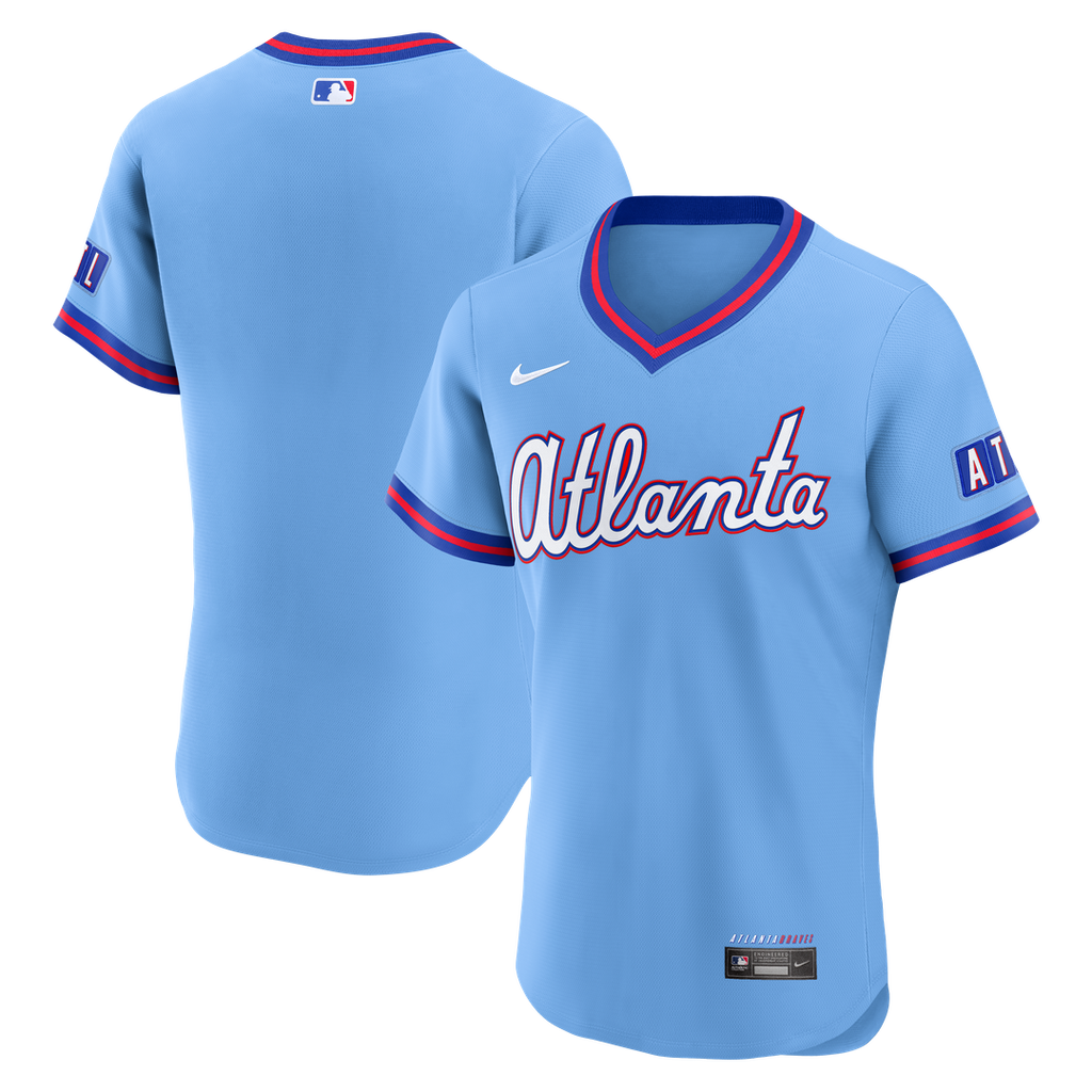 Atlanta Braves Nike Blue Authentic MLB baseball jersey