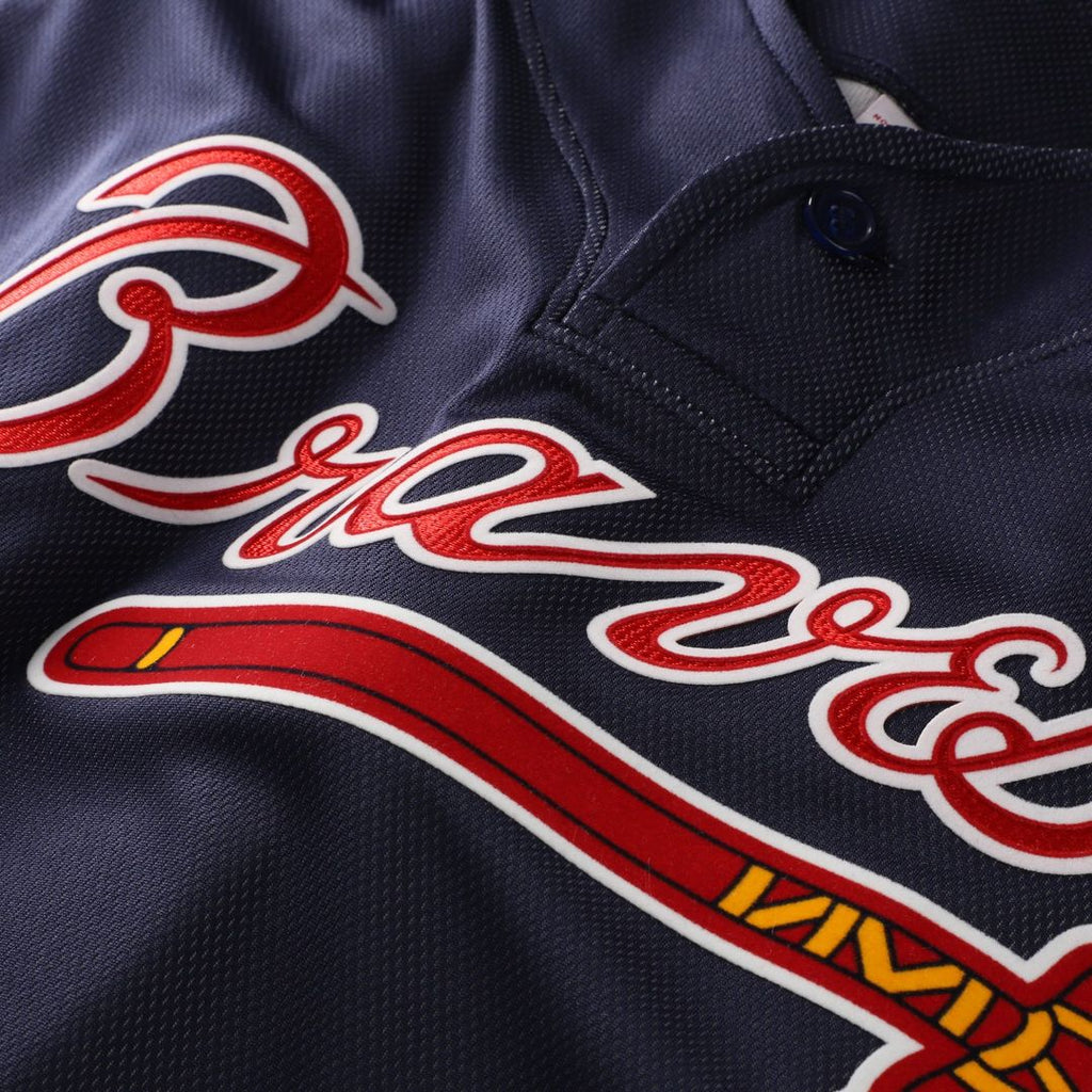 Atlanta Braves Mitchell & Ness Authentic Jersey Navy