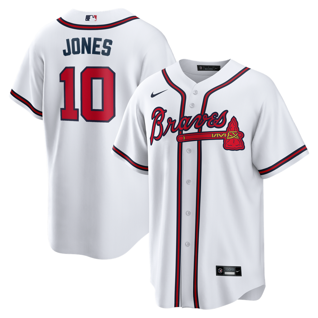 Atlanta Braves Nike White Replica MLB baseball jersey