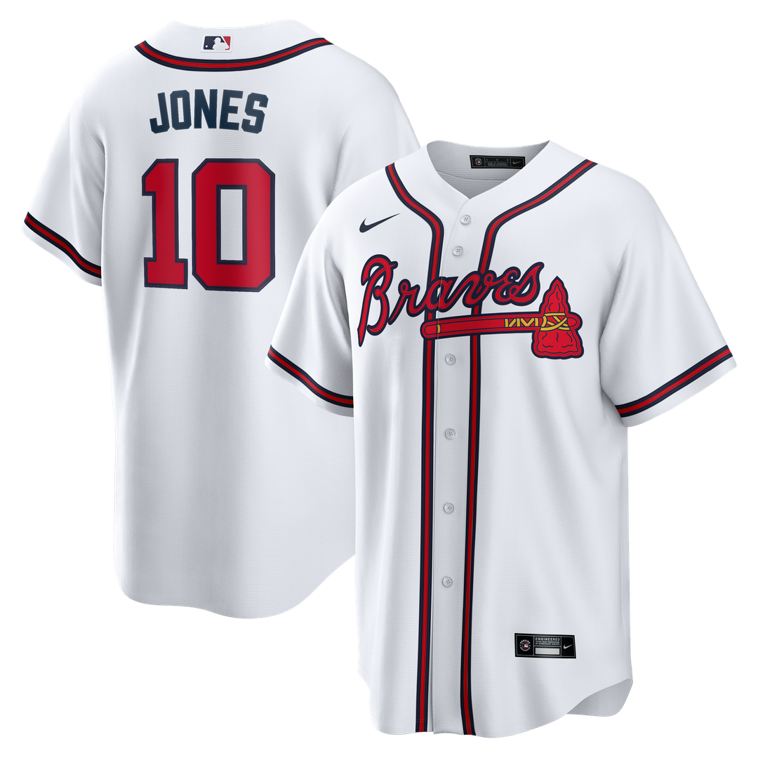 Atlanta Braves Nike White Replica MLB baseball jersey