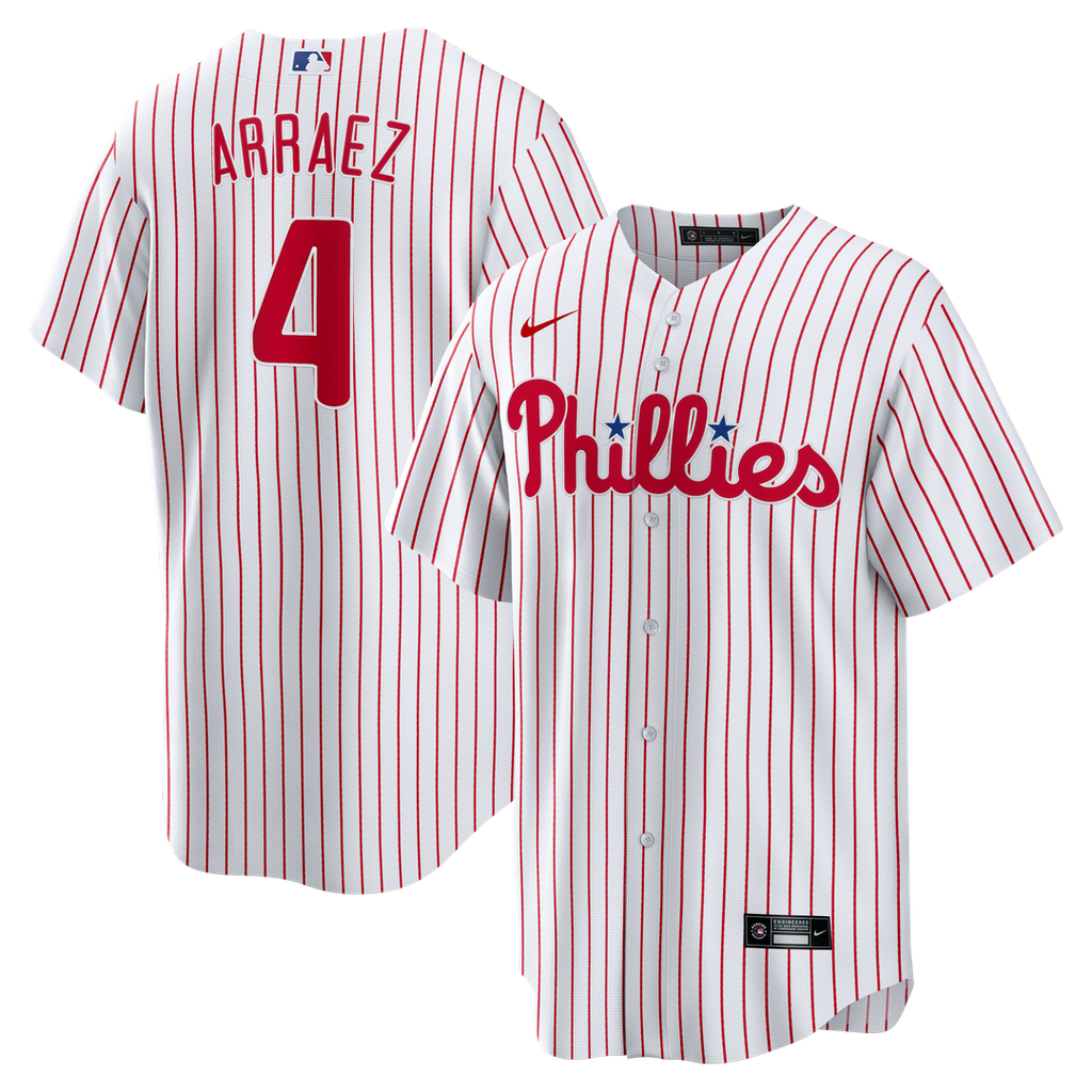 Philadelphia Phillies Nike White Replica MLB baseball jersey