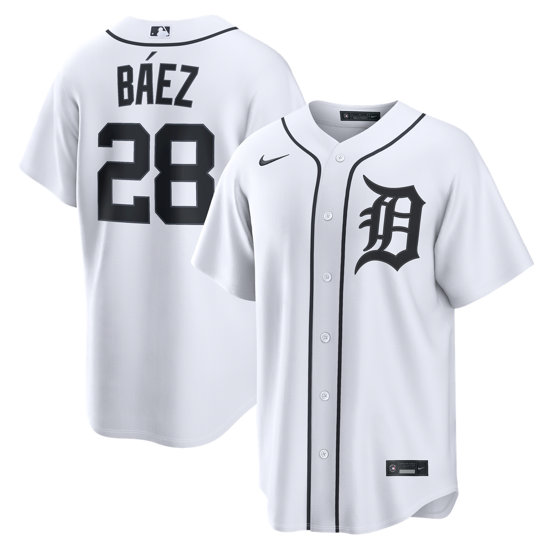 Detroit Tigers Nike White Replica MLB baseball jersey
