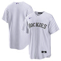Colorado Rockies Nike White Replica MLB baseball jersey