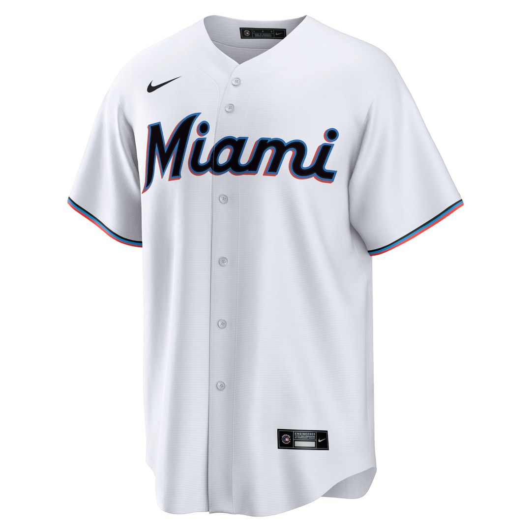 Miami Marlins Nike Replica Jersey White