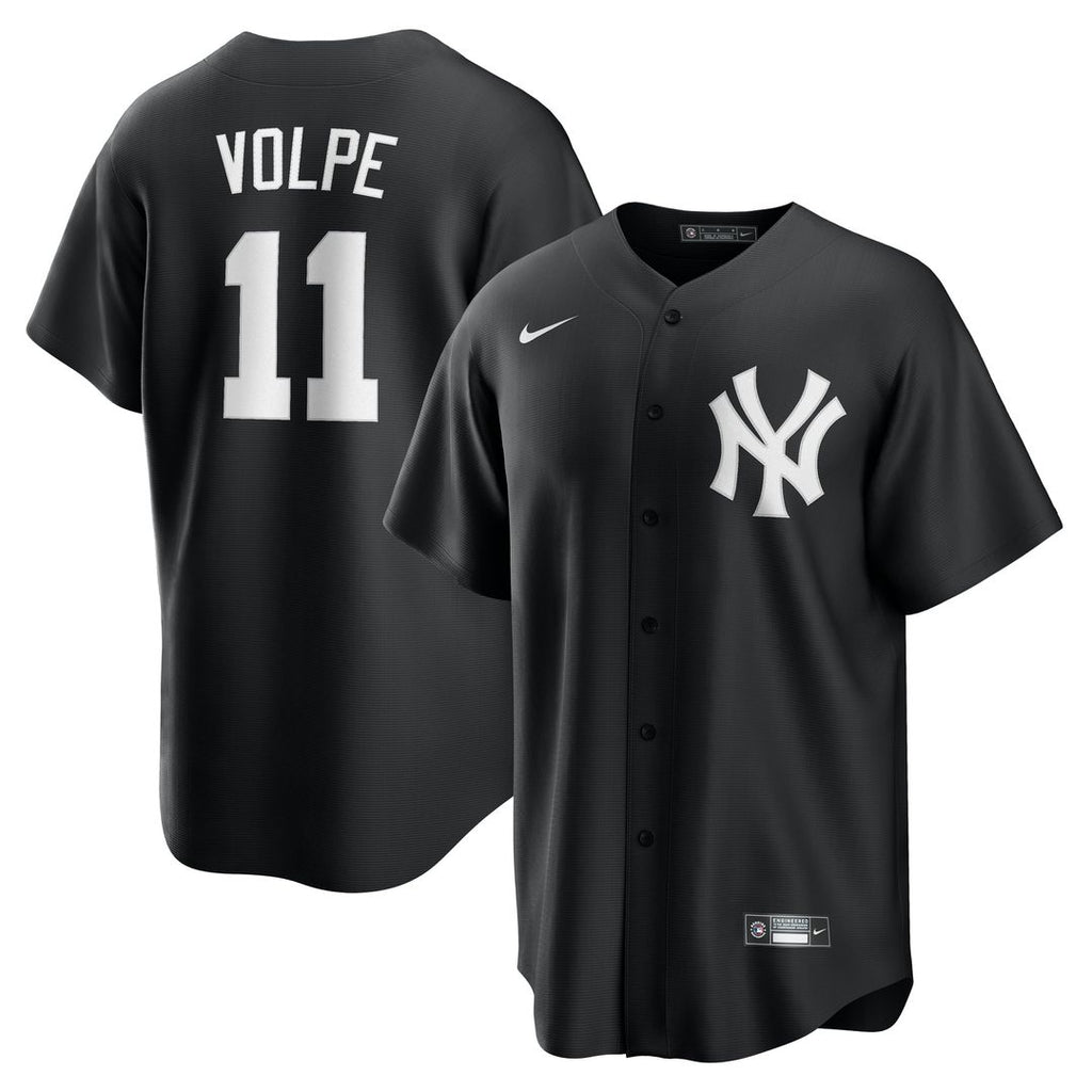 New York Yankees Nike Black Replica MLB baseball jersey