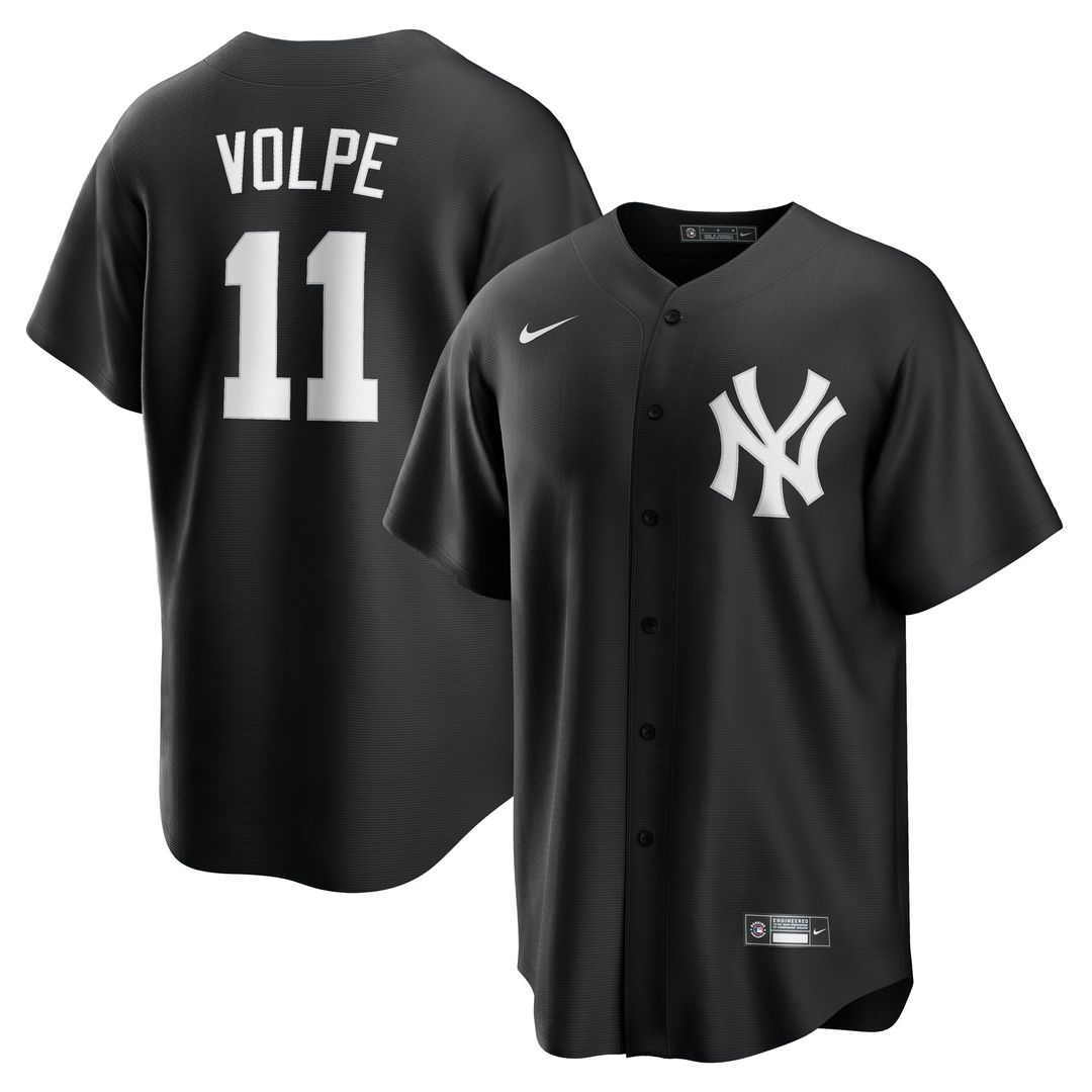 New York Yankees Nike Black Replica MLB baseball jersey