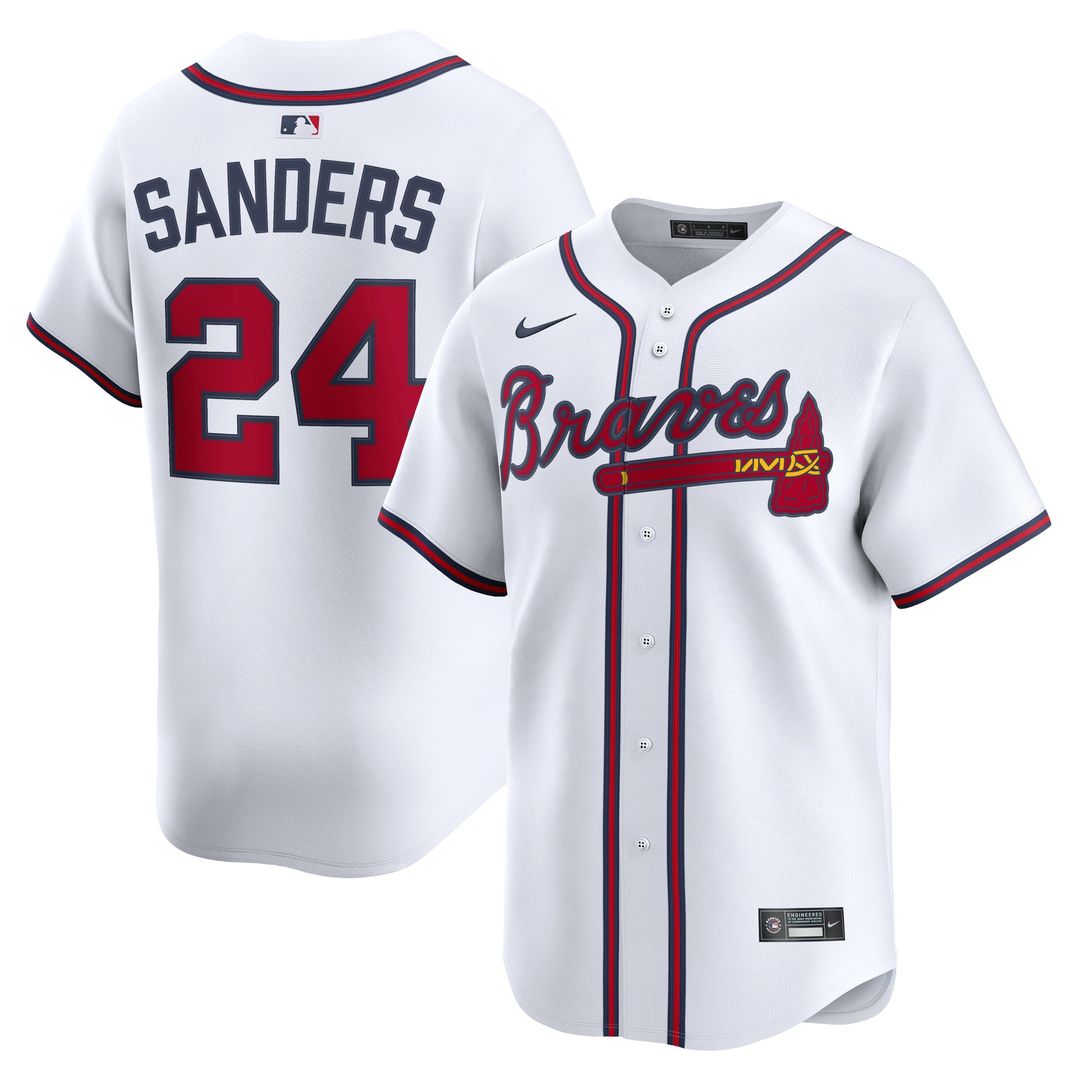 Atlanta Braves Nike White Authentic MLB baseball jersey