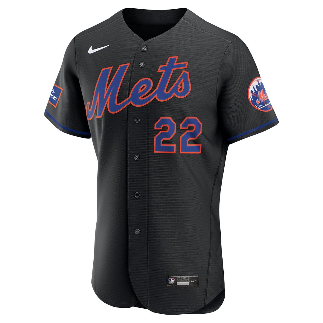 New York Mets Nike Authentic Jersey Black