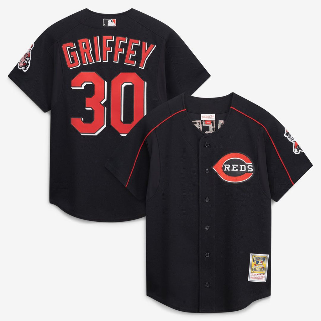 Cincinnati Reds Mitchell & Ness Black Authentic MLB baseball jersey