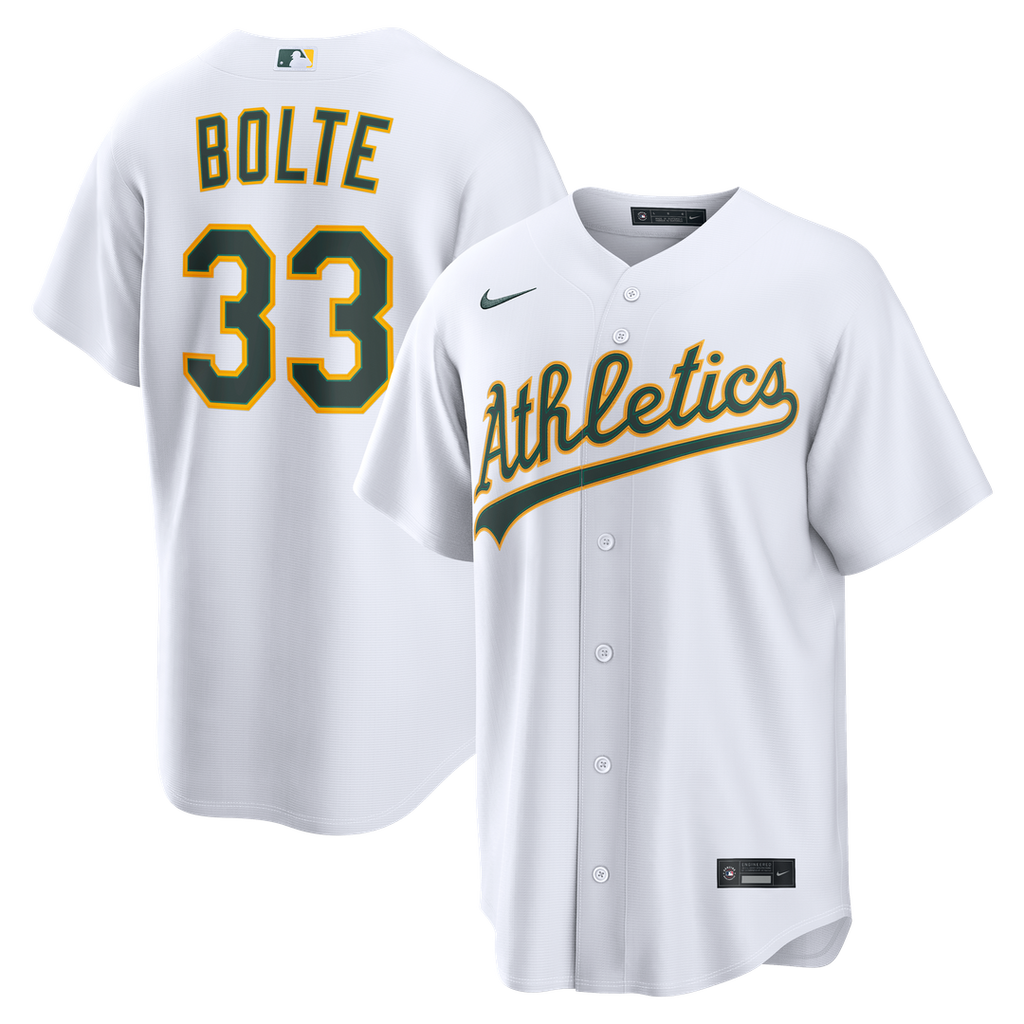Athletics Nike White Replica MLB baseball jersey