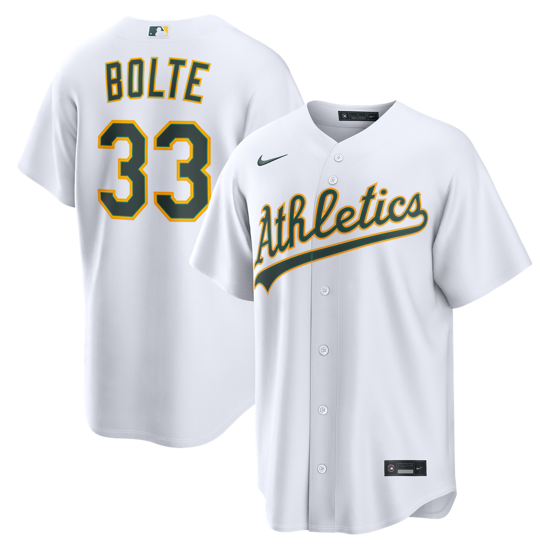 Athletics Nike White Replica MLB baseball jersey