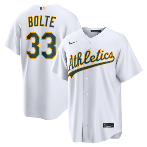 Athletics Nike White Replica MLB baseball jersey