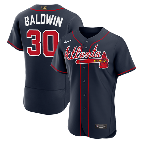 Atlanta Braves Nike Navy Authentic MLB baseball jersey