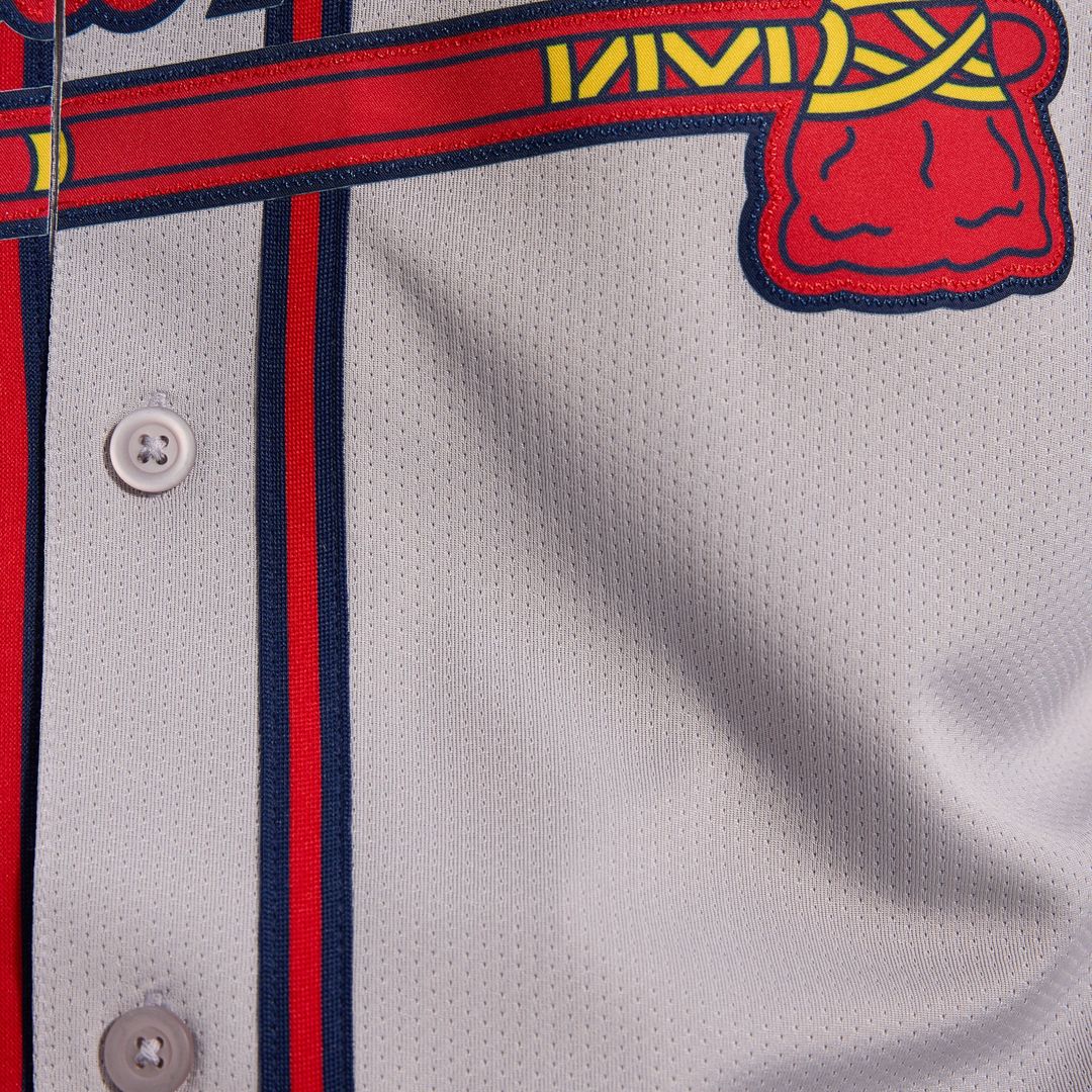 Atlanta Braves Nike Jersey Gray