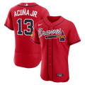 Atlanta Braves Nike Red Authentic MLB baseball jersey