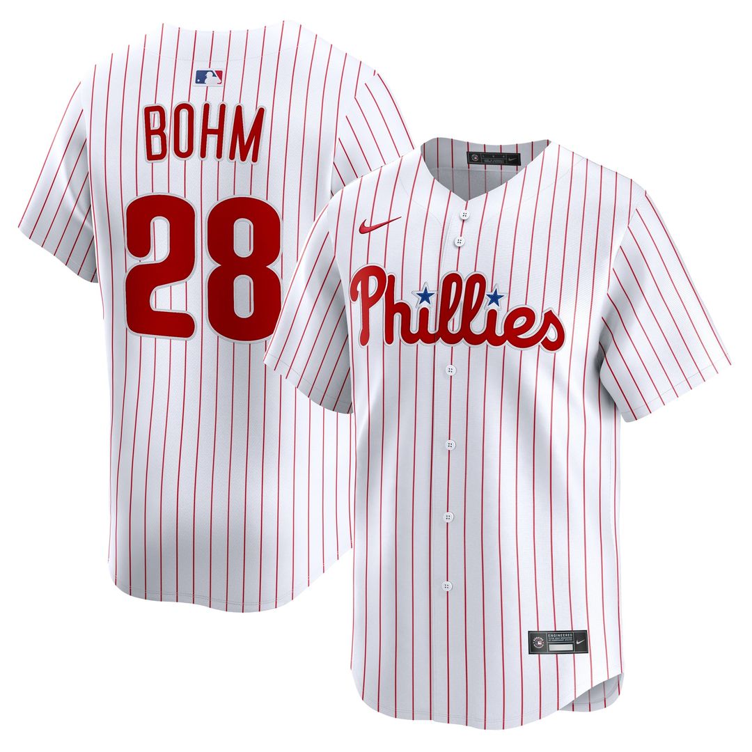 Philadelphia Phillies Nike White Authentic MLB baseball jersey