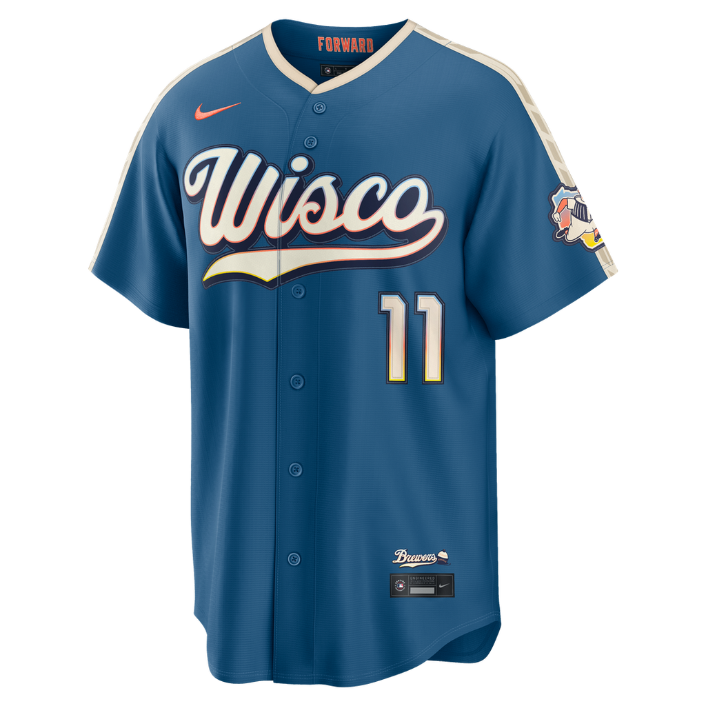 Milwaukee Brewers Nike Jersey Blue