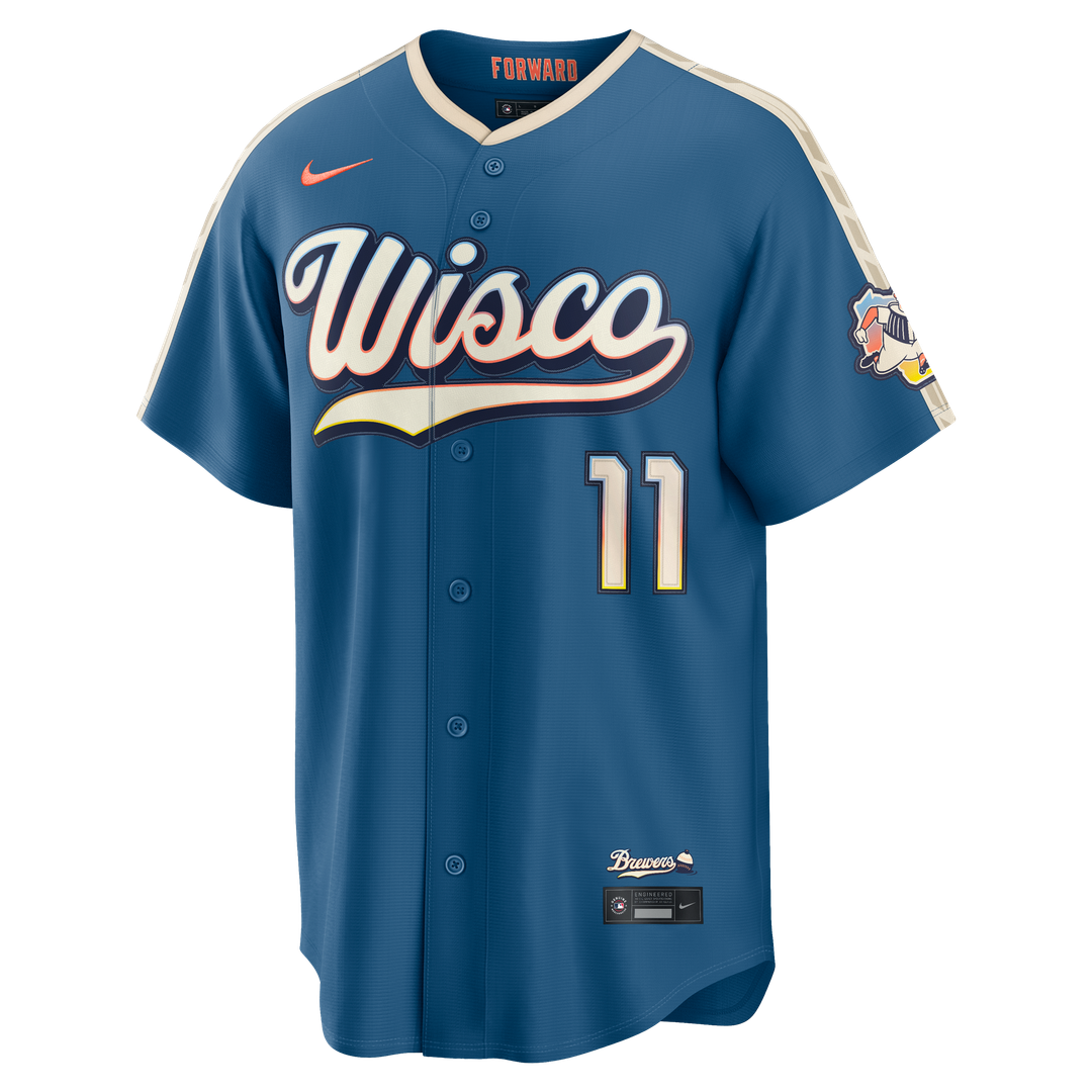 Milwaukee Brewers Nike Jersey Blue