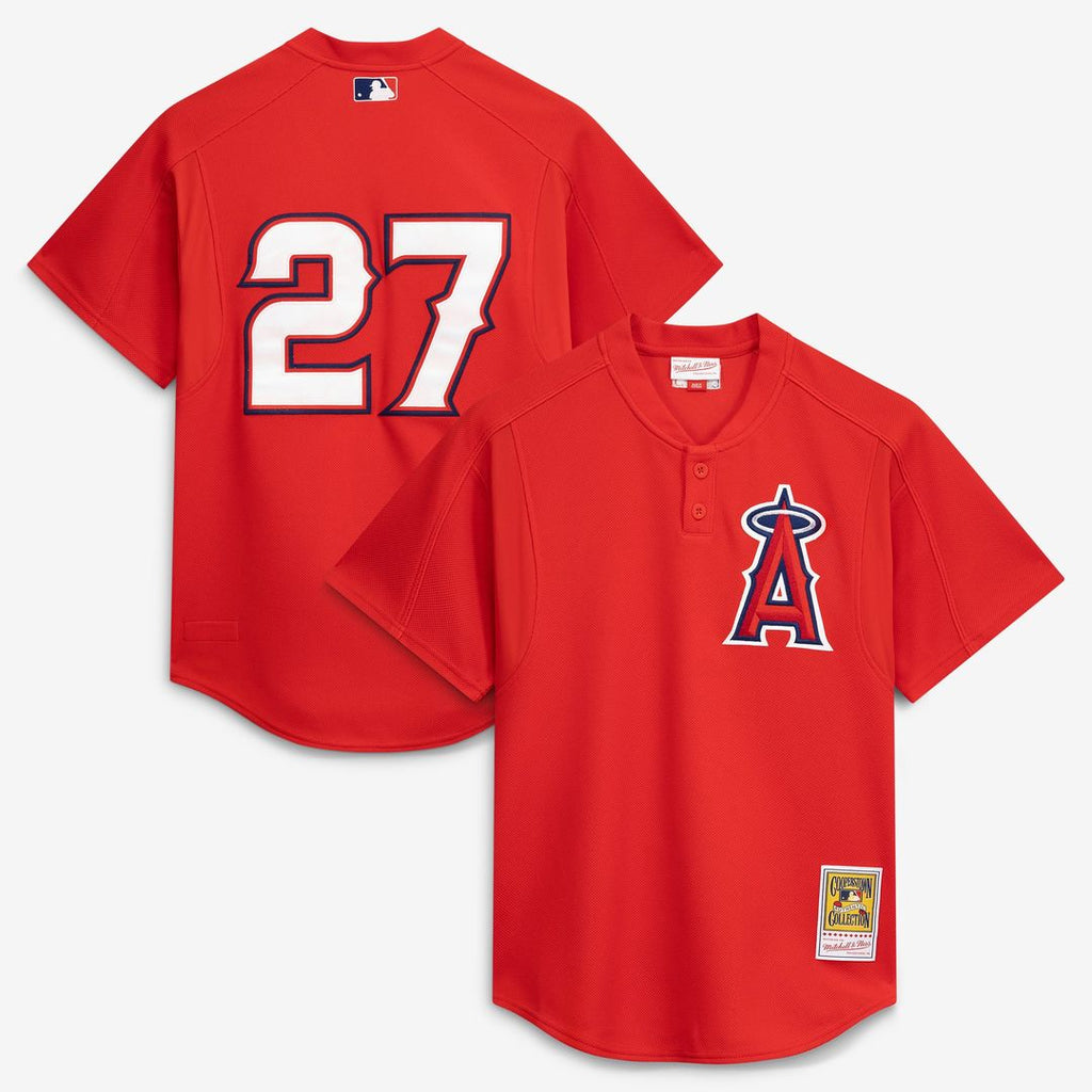 California Angels Mitchell & Ness Red Authentic MLB baseball jersey