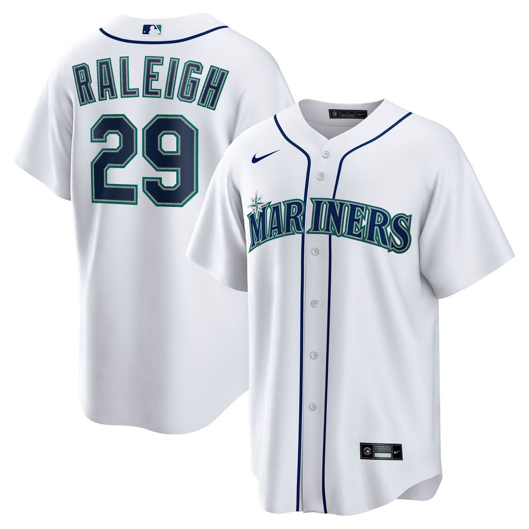 Seattle Mariners Nike White Replica MLB baseball jersey