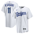 Los Angeles Dodgers Nike White Replica MLB baseball jersey