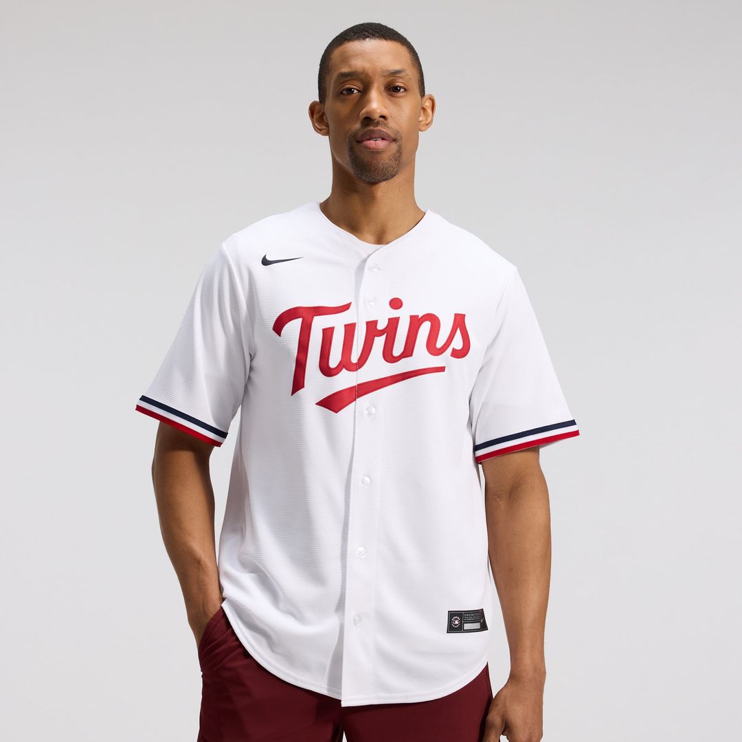 Minnesota Twins Nike White Replica MLB baseball jersey