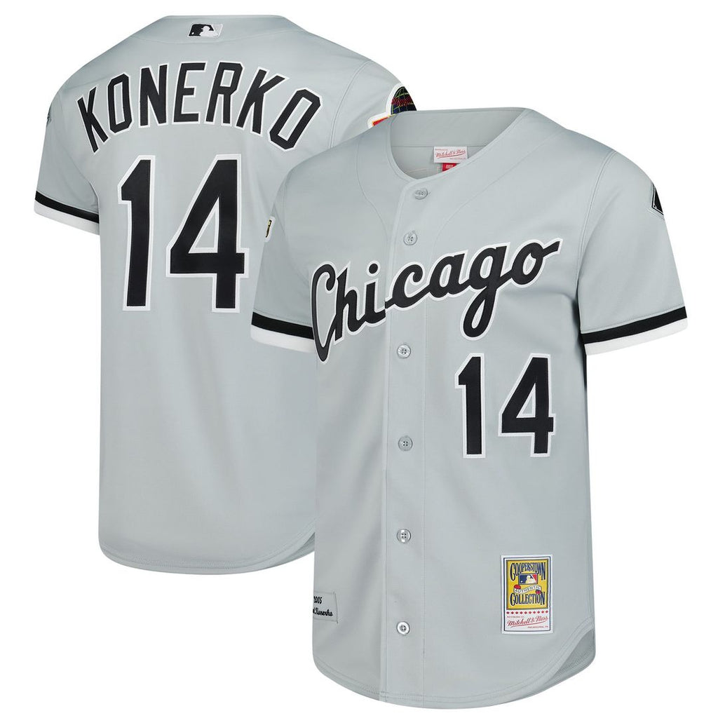 Chicago White Sox Mitchell & Ness White Authentic MLB baseball jersey