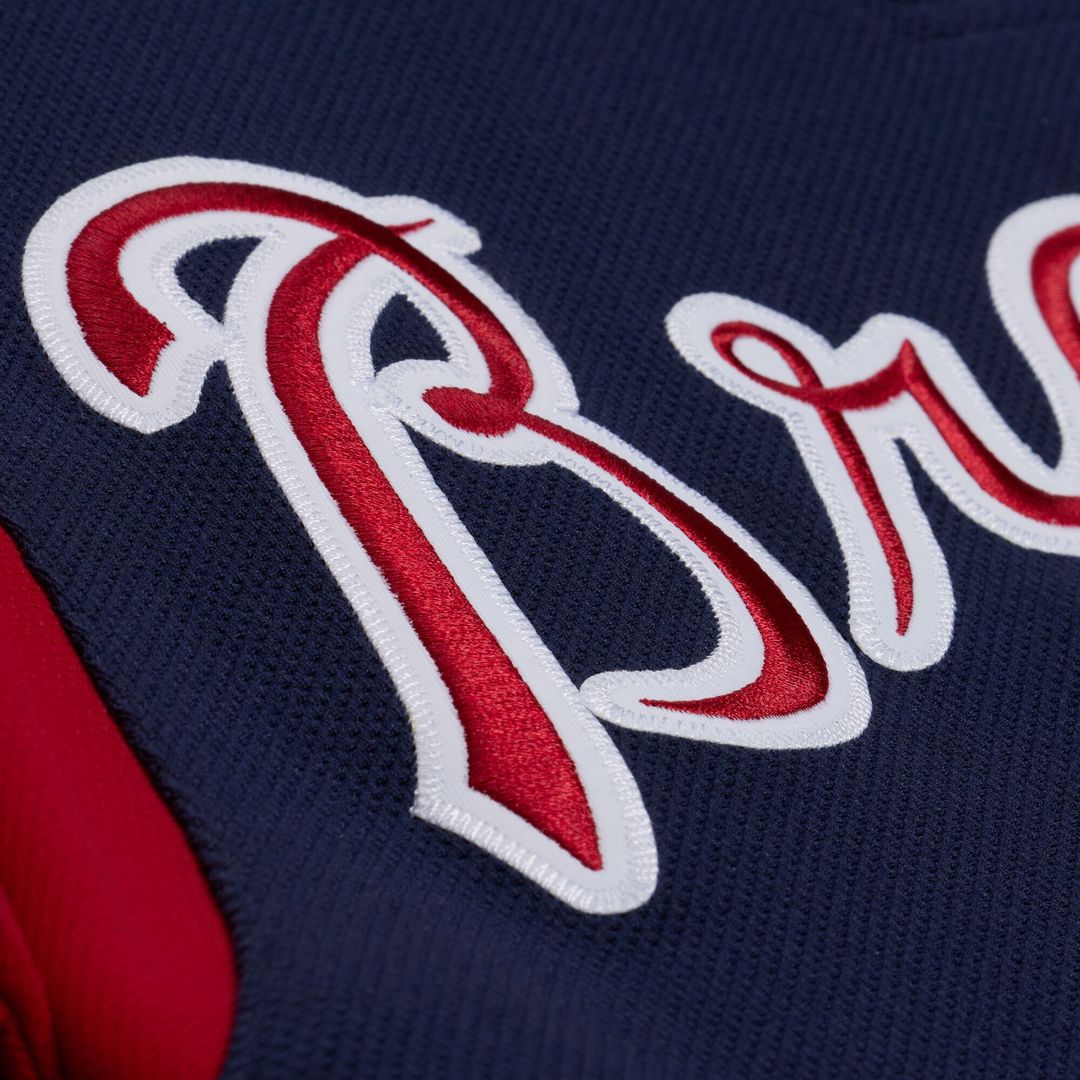 Atlanta Braves Mitchell & Ness Authentic Jersey Navy