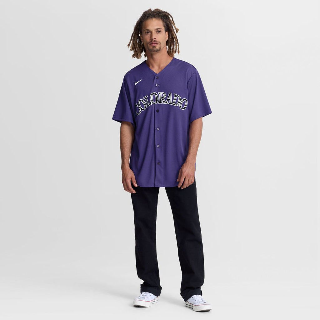Colorado Rockies Nike Replica Jersey Purple
