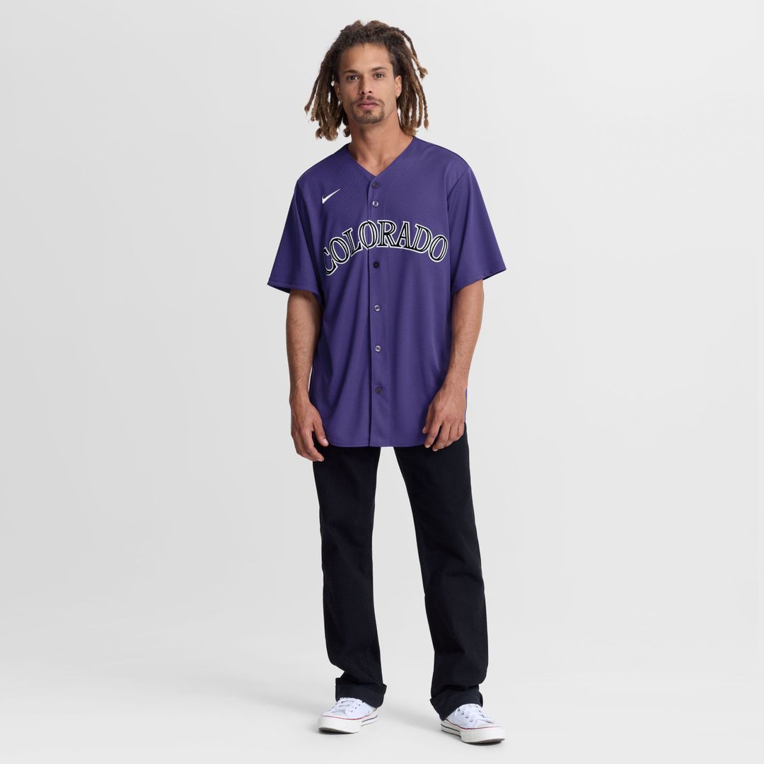 Colorado Rockies Nike Replica Jersey Purple