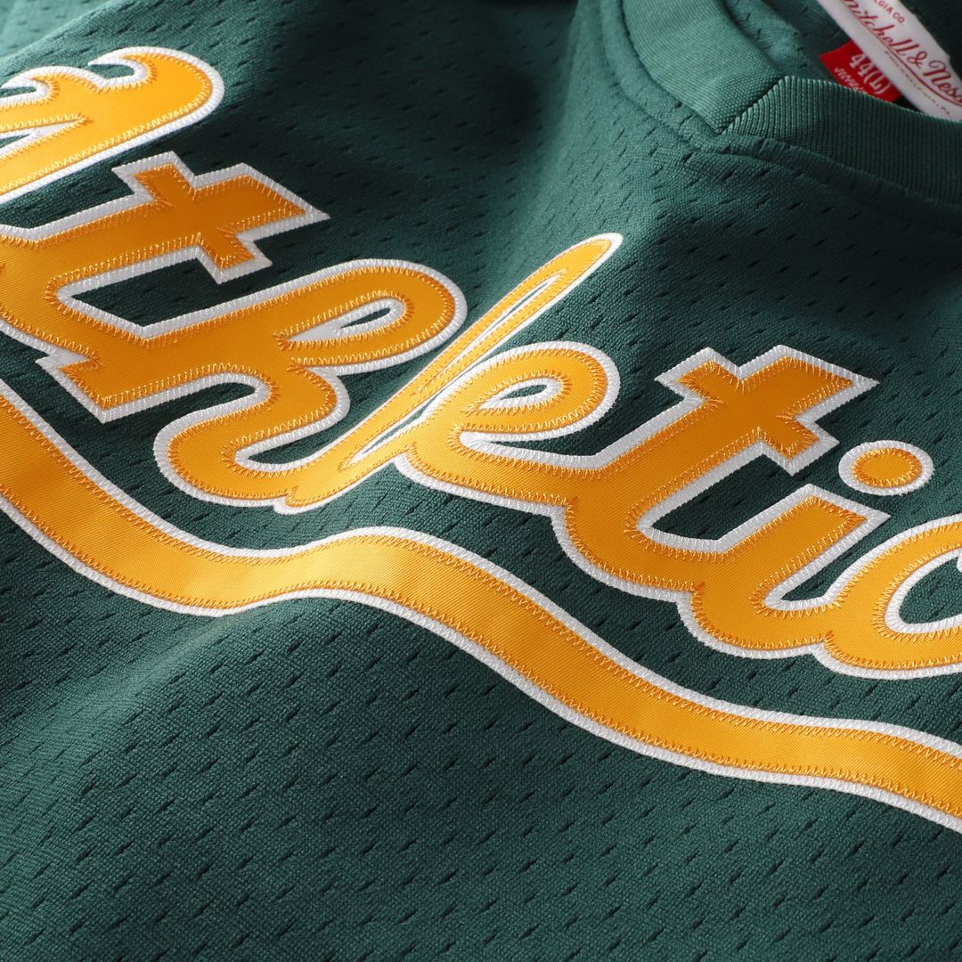 Athletics Mitchell & Ness Authentic Jersey Green